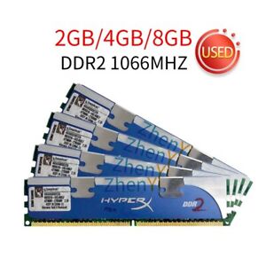 Kingston HyperX 8Go 4Go 2Go DDR2 1066MHz PC2 8500U KHX8500D2/2G Mémoire RAM FR