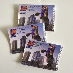 Drei (3) Vintage 1993-94 Phoenix Suns/Barkley/Taschenpläne/Tip Top Form☀️ - Bild 1 von 2
