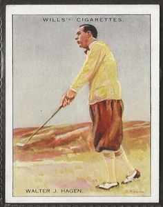 WILLS-FAMOUS GOLFERS 1930-#07- WALTER HAGEN  - Picture 1 of 2