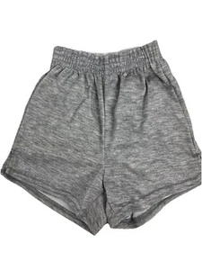 Vintage Gym Shorts Gray XS Dodger Orlon Deadstock 80s High Waist Dolphin - Picture 1 of 6