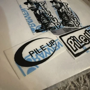 Pile Up Los Angeles Band Stickers From The 1990s - Picture 1 of 1