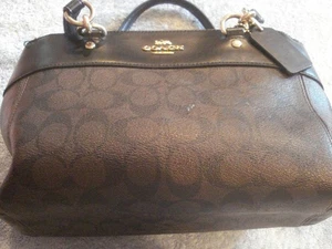 Coach Handtasche (gekauft) Allover Muster mit Schulterriemen (F26139) - Bild 1 von 17