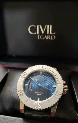 Reloj Hombre Civil Egard Maris Azul 46mm Foto 1 de 3