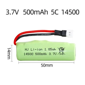 Batería 3.7V 500mAh 14500 Lipo XH2.54/JST/SM Plug para Voor DE35 DE38 RC Escalada - Imagen 1 de 11