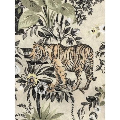 "Anatara Tigre Jungle Birds Ventana Cortinas Paneles Cortinas 84"" Acabado Ligero Satinado" Foto 1 de 4