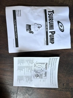New Tsurumi Pump 2" 1/2hp Submersible Trash Pump Hs2.4s - Image 1 of 4