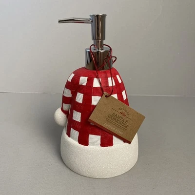 Acrylic Santa Hat Soap Dispenser, Holiday Bath Accessories New - Image 1 of 4