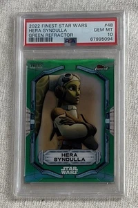 Hera Syndulla PSA 10 Green Refractor Star Wars Topps Finest 2022 #48 Gem 96/99  - Picture 1 of 2