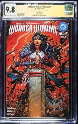 Absolute Wonder Woman 1 Signed Jonboy Meyers JSA CGC 9.8 Fan Expo 2024 DC Comics - Image 1 of 4