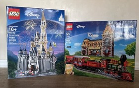 LEGO Disney: Disney Train and Station (71044) and Disney Castle (71040) Sealed