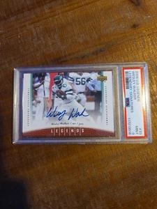 2006 UD Legends Football Wesley Walker Jets 33 Signature/Autograph PSA 9 POP 2 - Picture 1 of 4