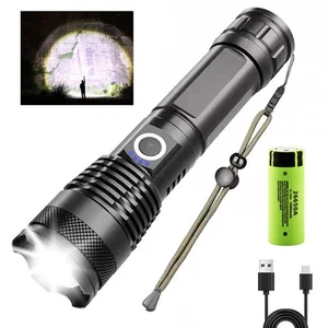 Linterna Recargable Zoom Ajustable Brillo 10000 Altos Lúmenes 1200... - Imagen 1 de 7