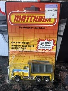 Matchbox #MB30 Peterbilt Quarry Dump Truck, Yellow, 1:64, NIB - Picture 1 of 1