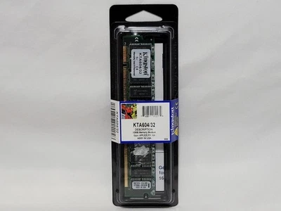 NEW Kingston KTA604/32 Mac DRAM-FPM 70ns Non-ECC DIMM 5V 168-pin 32 MB Memory - Image 1 of 4