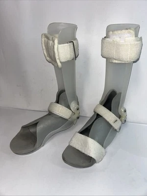 AFO Brace Tobillo Pie Ortesis Termoplástico Pie Gota Blanco Izquierdo y Derecho Foto 1 de 4