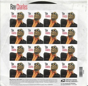 Estampillas Ray Charles Forever * de USPS (2013) - Imagen 1 de 2