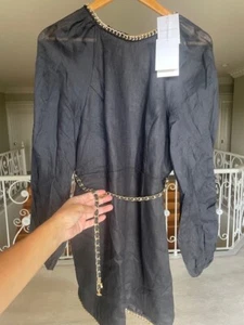 RRP $725.00 BNWT ZIMMERMANN ROULEAU CHAIN MINI DRESS SIZE 2 AUD 12 US 8 - Picture 1 of 12