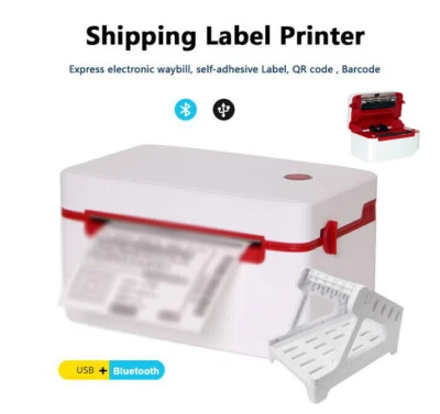 Utility High Speed Shipping Label Printer Barcode USB Bluetooth Direct Thermal - Image 1 of 4