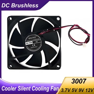 3007 DC Brushless USB Cooler Black Silent Cooling Fan For Desktop Computer Case - Image 1 of 4