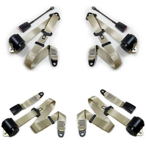 Kit de cinturón de seguridad mini inercia clásico Austin Morris (juego completo de vehículo) - BEIGE - Imagen 1 de 5