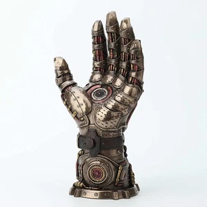 Steampunk Gauntlet of Goodwill Resin Sculpture Cold Cast Bronze Finish T 10" - Picture 1 of 4