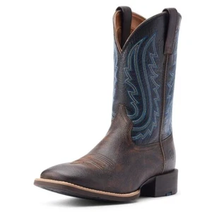 Ariat Mens Sport Big Country Square Toe Western Boots Brown/Black #10044562 - Picture 1 of 8