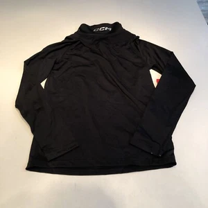 CCM Youth Neck Guard Long Sleeve Top Black S - Picture 1 of 2