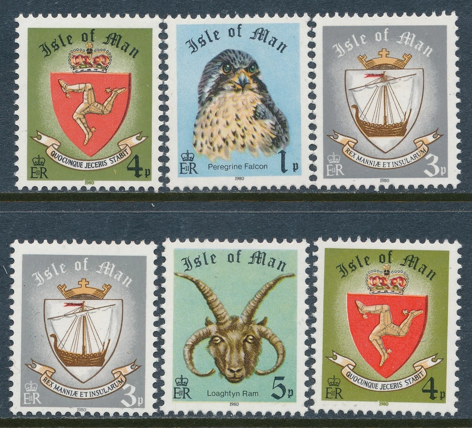 1980 GB ISLE OF MAN MNH BOOKLET STAMPS RANGE OF 6 FINE MINT - Image 1 of 1