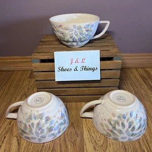 GIBSON Elite Individual Handled Soup Bowl/Latte Mug Set Of 3 EUC - Picture 1 of 8