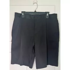 Slazenger Mens Golf Shorts Black Size 36 Flat Front - Picture 1 of 11