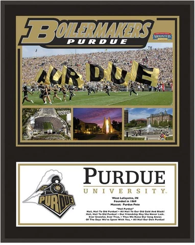 Purdue Boilermakers Sublimated 12" x 15" Plaque - Fanatics Cover
