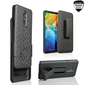 For LG STYLO 5/LG STYLUS 5 PLUS Slim Armor Shell Holster Combo Case + Belt Clip - Picture 1 of 6