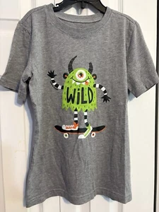 Life Is Good Shirt Youth Boys M 8-10 Gray Graphic Short Sleeves kids “wild” - Picture 1 of 3