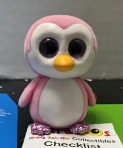 TY Beanie Boos Mini Boo Figures Series 3 Glider Pink Penguin 2" - Picture 1 of 3
