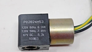 PARKER P02824H53 Solenoid Valve Coil 120Vac - Picture 1 of 5