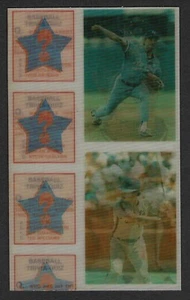 1986 Sportflics MLB Uncut Pair, Royals' Bret Saberhagen, Mets' Keith Hernandez - Imagen 1 de 3