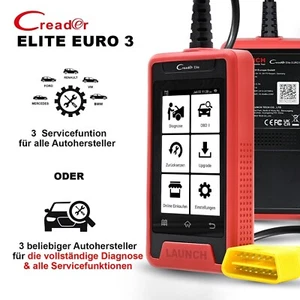 LAUNCH CRE Euro 3 Elite OBD2 Diagnosegerät für alle Steuergeräte 31 Service - Bild 1 von 8
