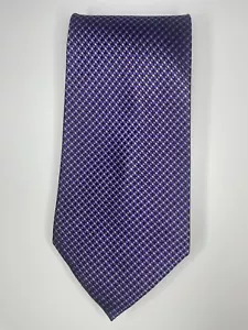 Geoffrey Beene Tie / Purple Geometric / 100% Silk / L-58in & W-3.75in - Picture 1 of 4