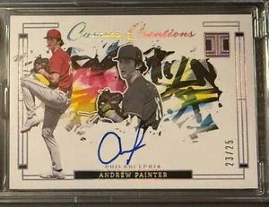 2024 Panini Impeccable ANDREW PAINTER AUTO 23/25 Canvas Creations Phillies - Picture 1 of 2