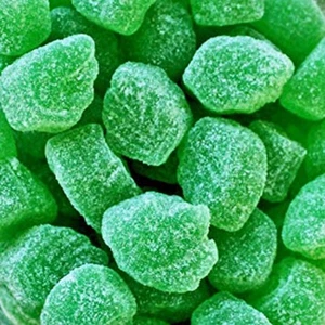Smarty Stop Gelatina Verde Foglie di Menta Piperita Fette di Caramelle (5 LB) - Foto 1 di 12