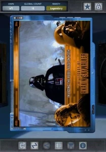 Star Wars Card Trader - Digital Legendary Tungsten Gilded Darth Vader Hoth 10cc - Bild 1 von 2