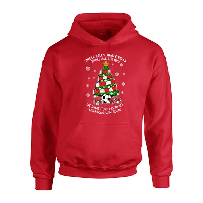 MATCH DAY EXPERIENCE ONLINE Kinder Liverpool Weihnachtsbaum Hoodie Fanmade Kids OHNE ZUGBÄNDER