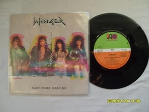 WINGER EASY COME EASY GO ATLANTIC RECORDS UK 7" VINYL SINGLE in PICTURE SLEEVE - Picture 1 of 2