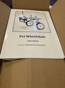 Adjustable Pet Wheelchair Dog Cart - 2 Wheel Chair PW-AB-XS - DWK tote3 - Picture 1 of 3