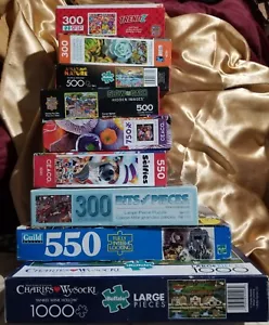 9 Assorted Jigsaw Puzzle Lot / Bundle - Picture 1 of 21