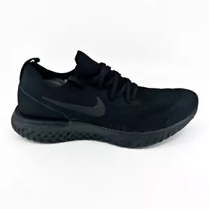 Nike Epic React Flyknit Triple Black Mens Size 9.5 Amputee Right Shoe Only - Picture 1 of 6
