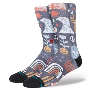 Stance Adult Black Crew Polyester Mid Cushion Terrain Casual Socks Sz L 9-13 - Picture 1 of 1