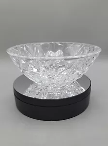 Tiffany & Co Janus Crystal Bowl 5.5" Rock Cut Signed & Model Name 2" Deep - Picture 1 of 17