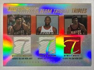 2003-04 Contemporary, Rasheed Wallace, Travis Outlaw, Qyntel Woods Tribute /250 - Picture 1 of 2