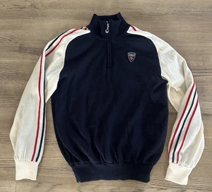 Suéter Dale of Norway Grande Azul Marino 1/4 Cremallera 100% Lana Forrado con Nano Tecnología - Imagen 1 de 12